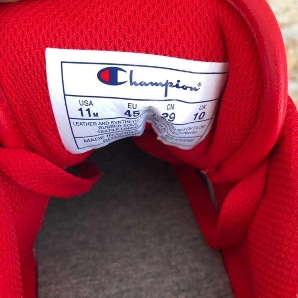 New Champion Men's red shoes size CPS10301M 3 ON 3 - Picture 7 of 7